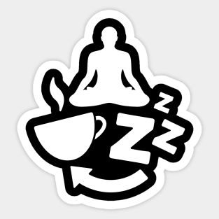 Coffee, Yoga, Sleep, Repeat - 1 Sticker